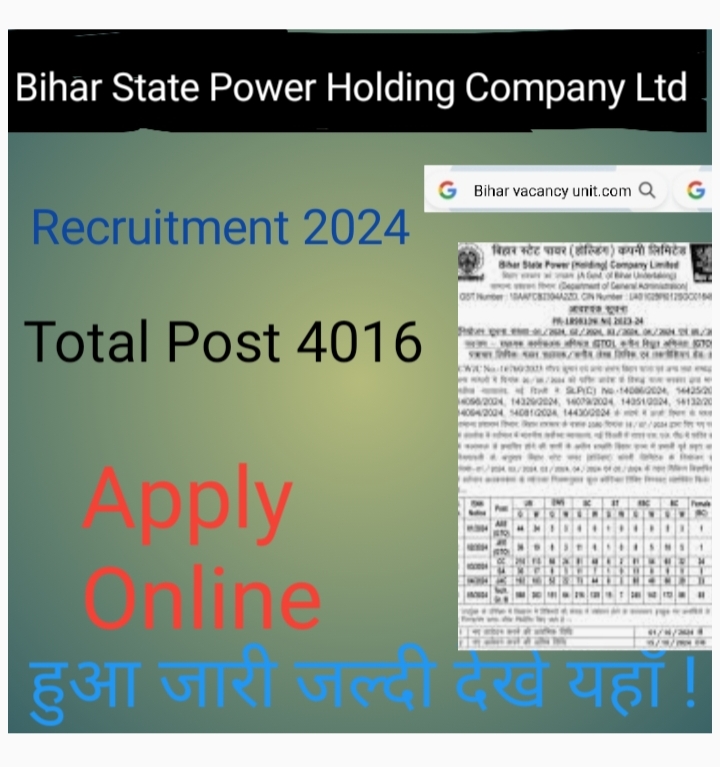 Bihar BSPHCL Vacancy  2024